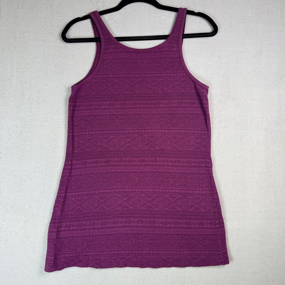 VTG Mossimo Semi-Sheer Knit Tank Top Y2K Indie Sleaze Textured L Whimsigoth 90's - Picture 3 of 6